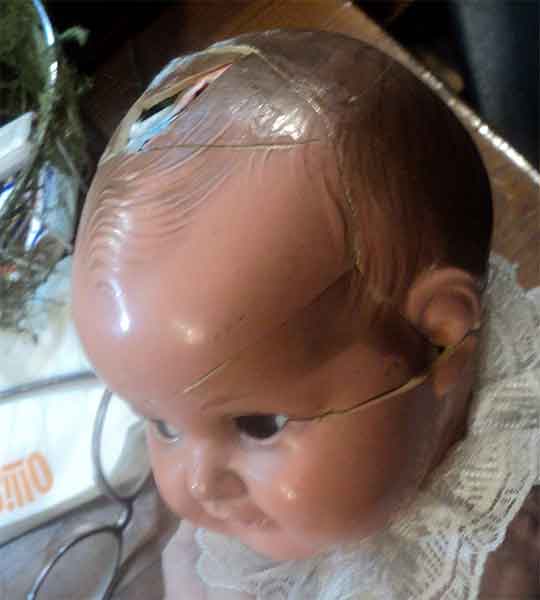 Реставрация кукол :: Разбитая голова