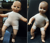 Реставрация кукол :: Замена мягких тел